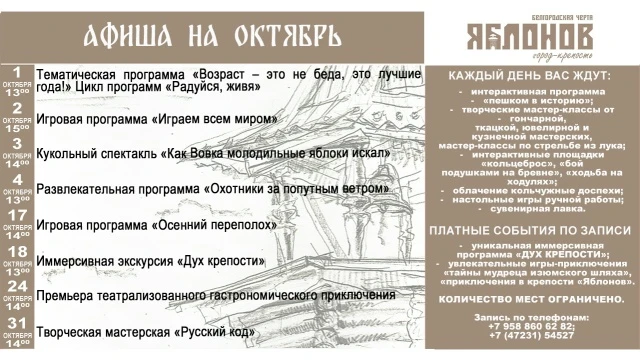 Новая информация от «Город-крепость «Яблонов».