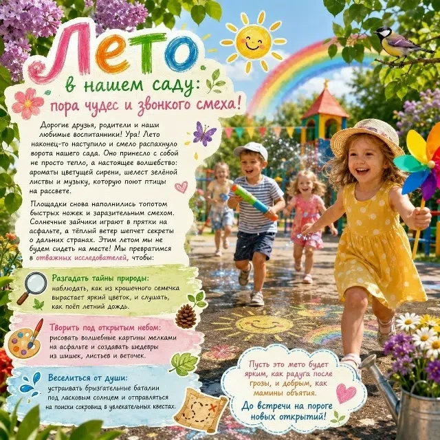 🌿Дорогие друзья, родители и наши любимые воспитанники! Ура! Лето наконец-то наступило и смело распа