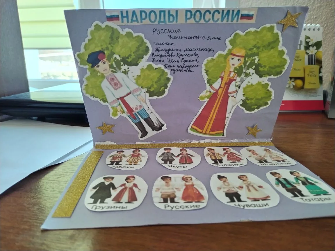 📚 Творчество и открытия: дети изготовили лэпбуки «Народы России»! 🌍
