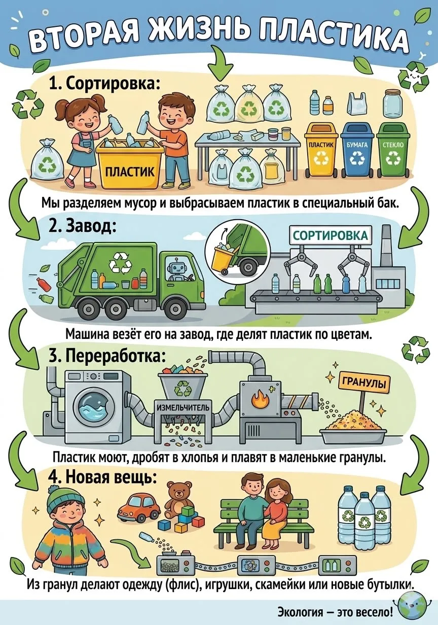 ♻️ Раздельный сбор мусора: маленький шаг — большая польза! 🌍