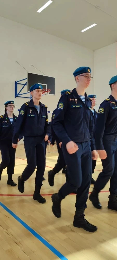 25 марта в Центре образования "Волжский" прошел муниципальный этап областного конкурса «Смотр строя 