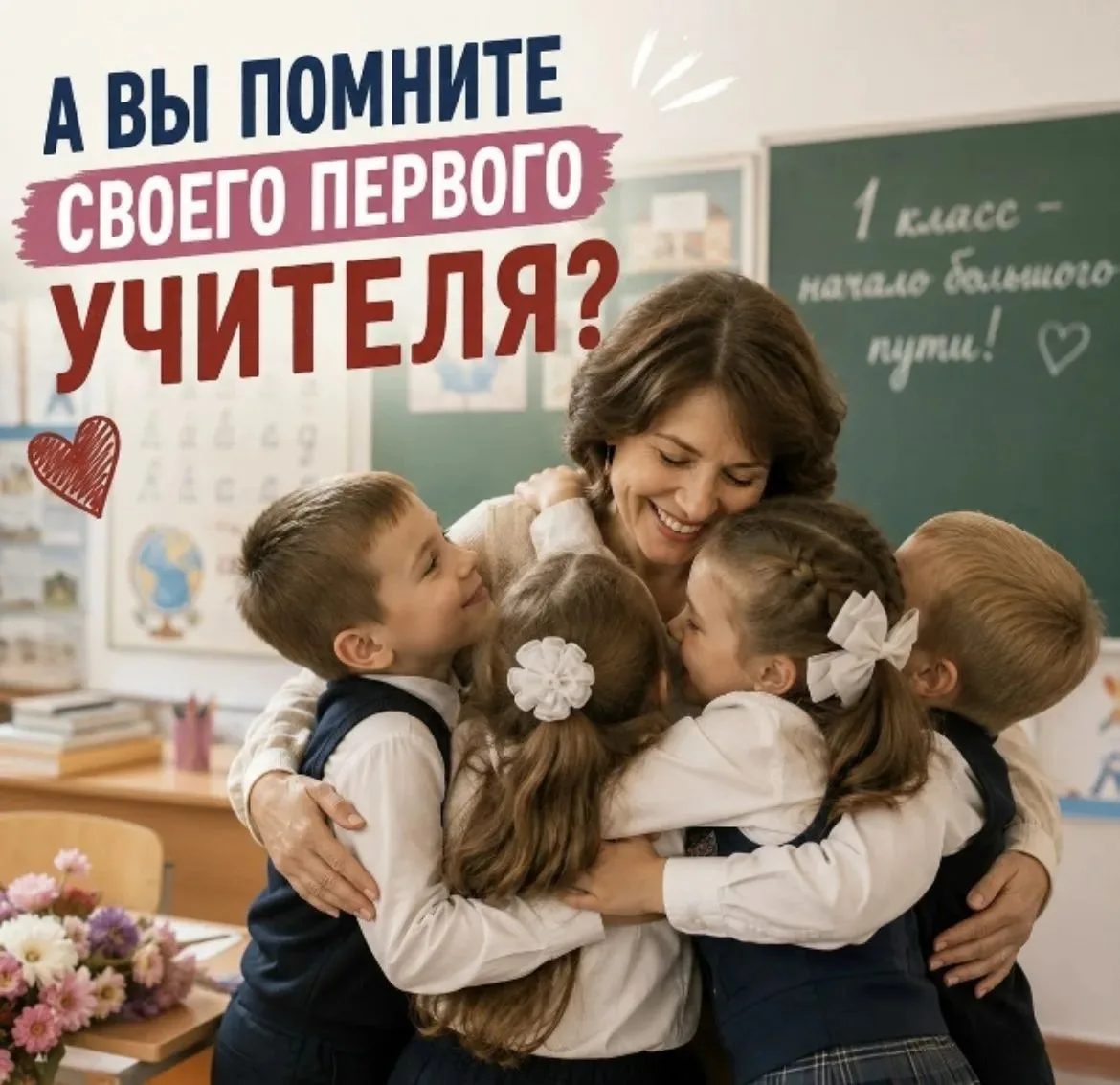 💥 А вы помните своего первого учителя? ❤️