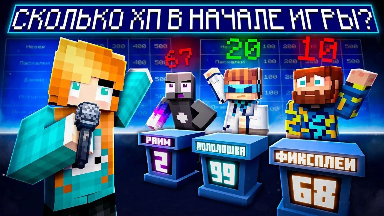 ШОУ "СВОЯ ИГРА" + Лололошка, Кабан , Райм, Фиксплей, Градус #2 [Кто ЗНАТОК МАЙНКРАФТА?]