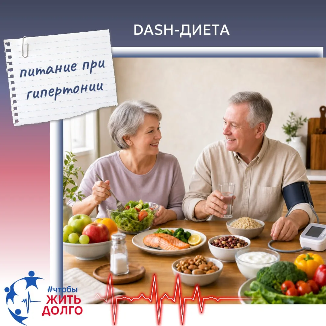 🌱 DASH-диета: научно-обоснованный подход к лечению гипертонии
