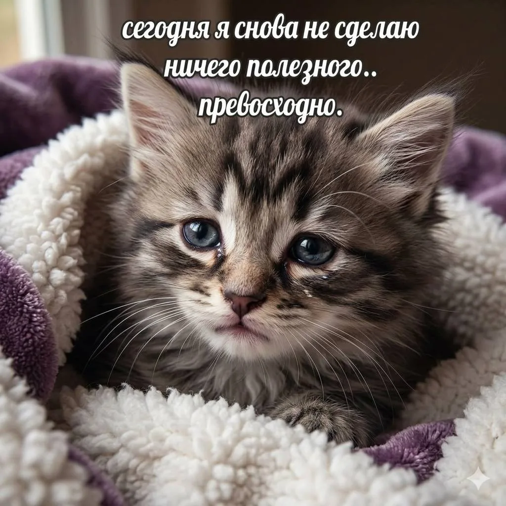 «Сегодня я снова не сделаю ничего полезного...» 🐈‍⬛
