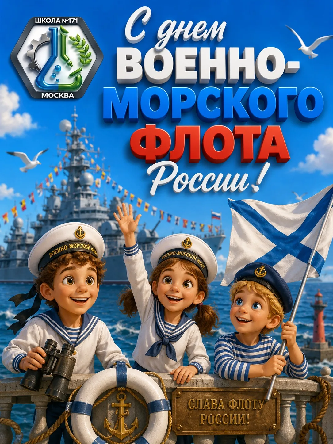 ⚓ С Днём Военно‑Морского Флота! 

Сегодняшний праздник уходит корнями в эпоху Петра I — именно он за