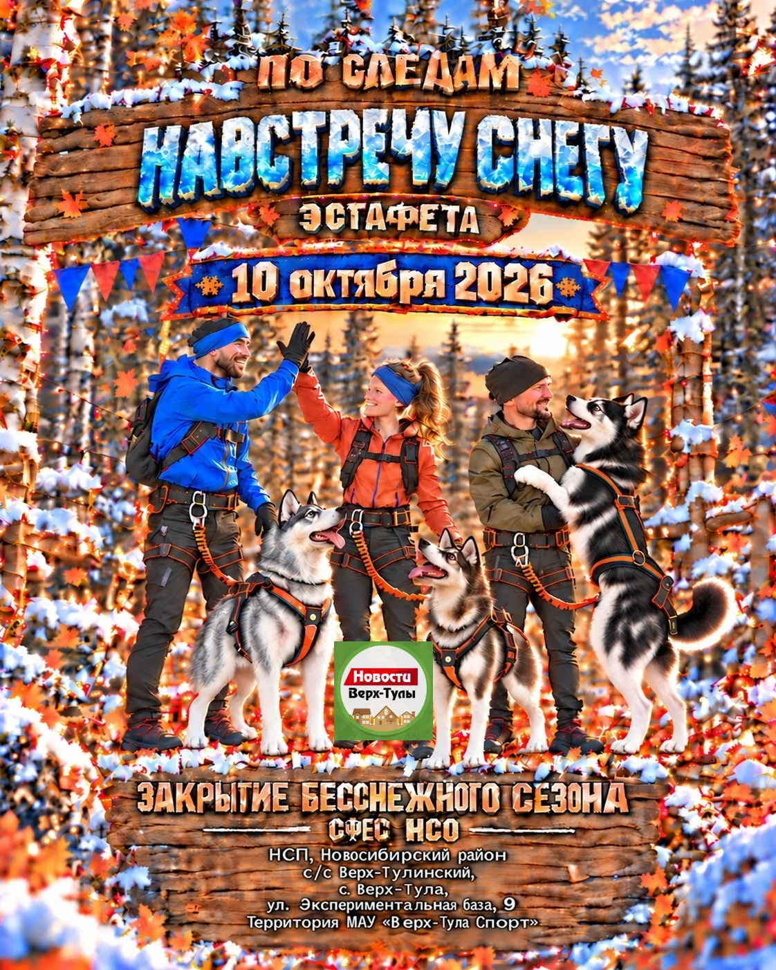 🐕🐕🐕 10 октября — закрытие бесснежного сезона «По следам Навстречу снегу»