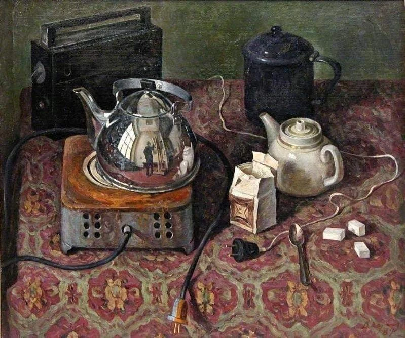 «Натюрморт с чайником», 1984, 60 × 71