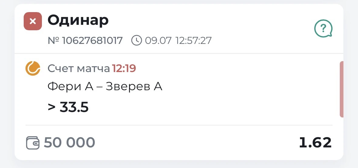 ✖️Имеем просадку по бесплатной ставке