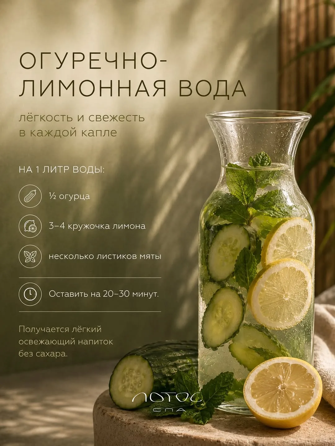 Что пить в жару чтобы освежиться и проснуться без отеков? 👌