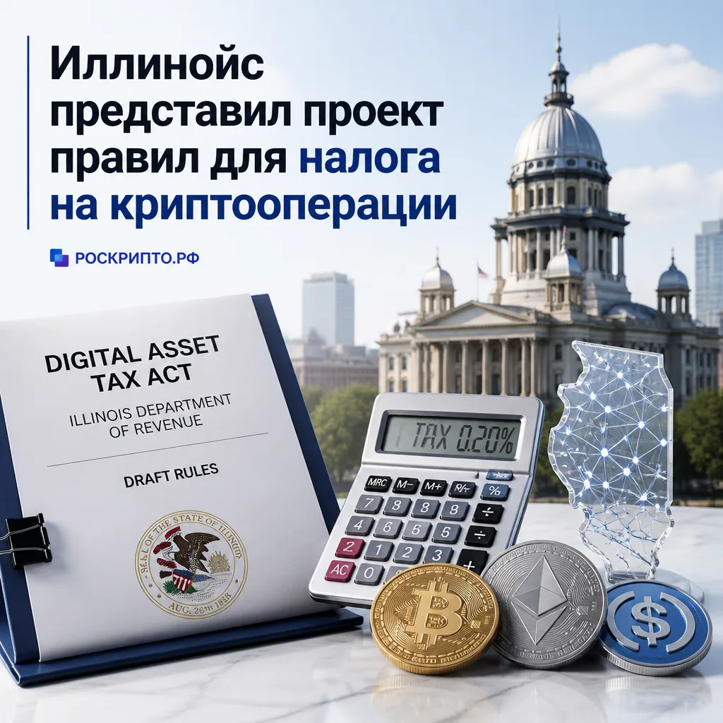⚖️ Иллинойс представил проект правил для налога на криптооперации