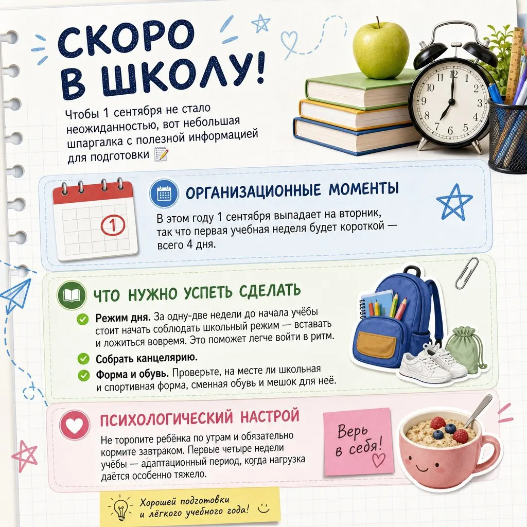 До первого звонка остались считанные дни! 🍂