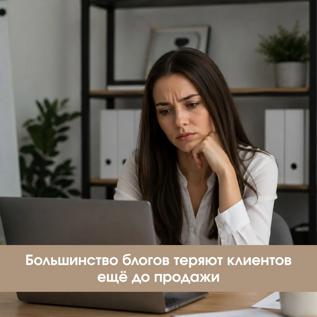 💰 Большинство блогов теряют клиентов ещё до продажи