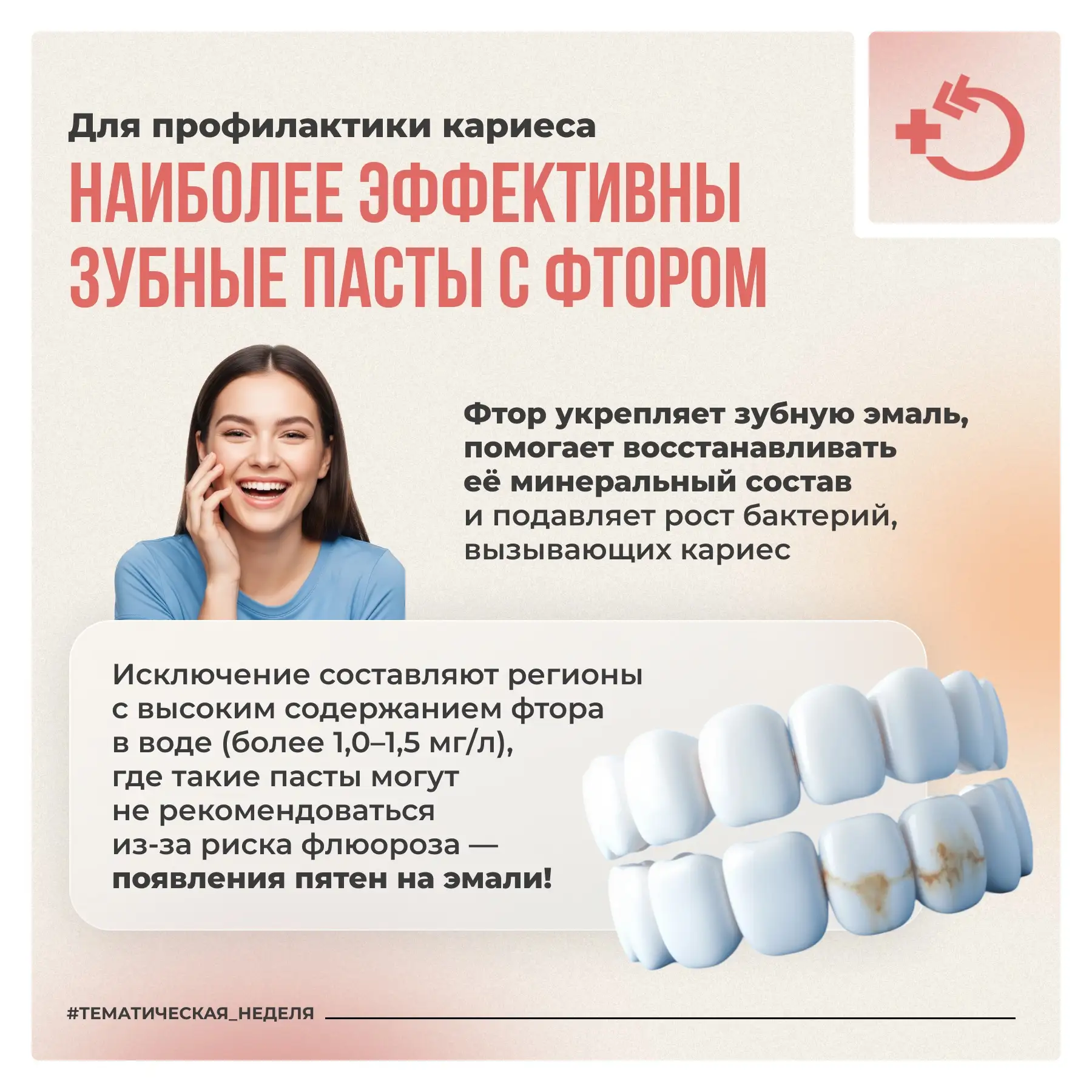 🦷 20 марта – Всемирный день здоровья полости рта  Здоровье зубов и десен влияет не только на улыбку,
