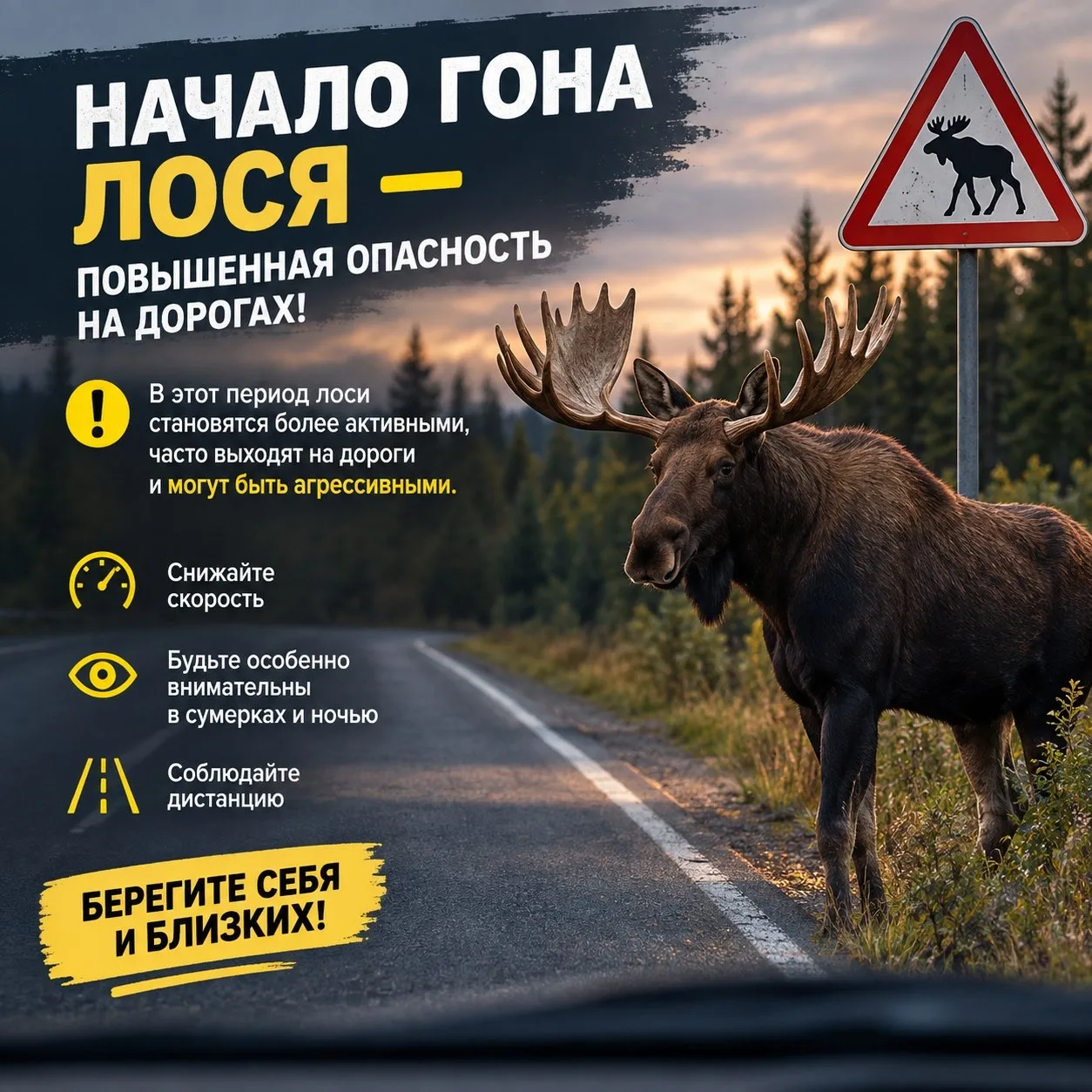 🦌 В Высокогорском районе начался период гона у лосей (обычно он длится с сентября по о...