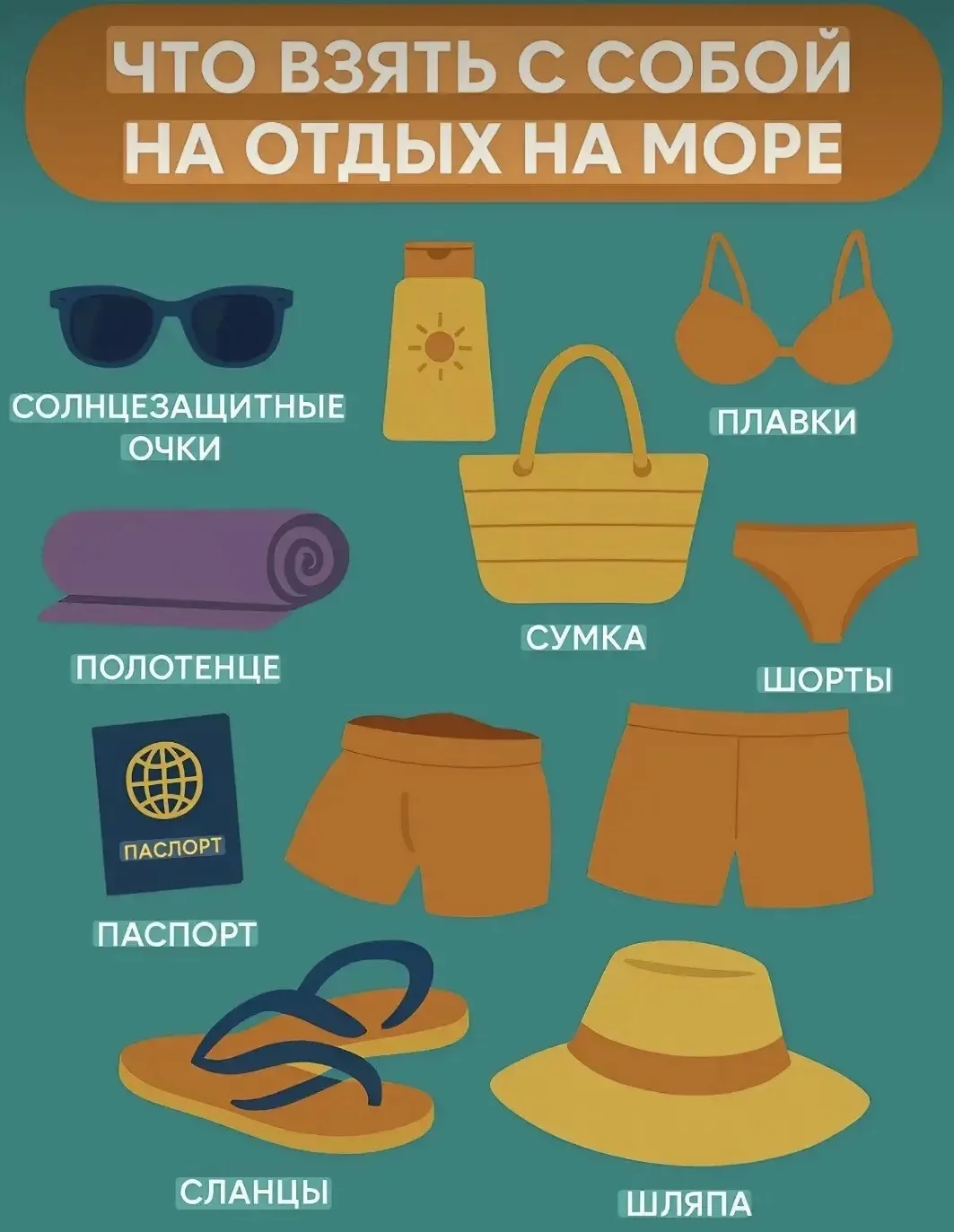 📝 Собираем чемоданы на «Островок»! Ваш чек-лист для идеального отдыха.