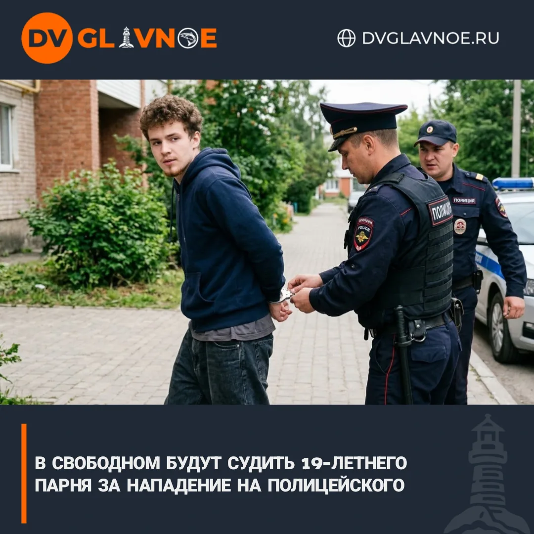 Пьяный молодой человек ударил сотрудника и оказал сопротивление