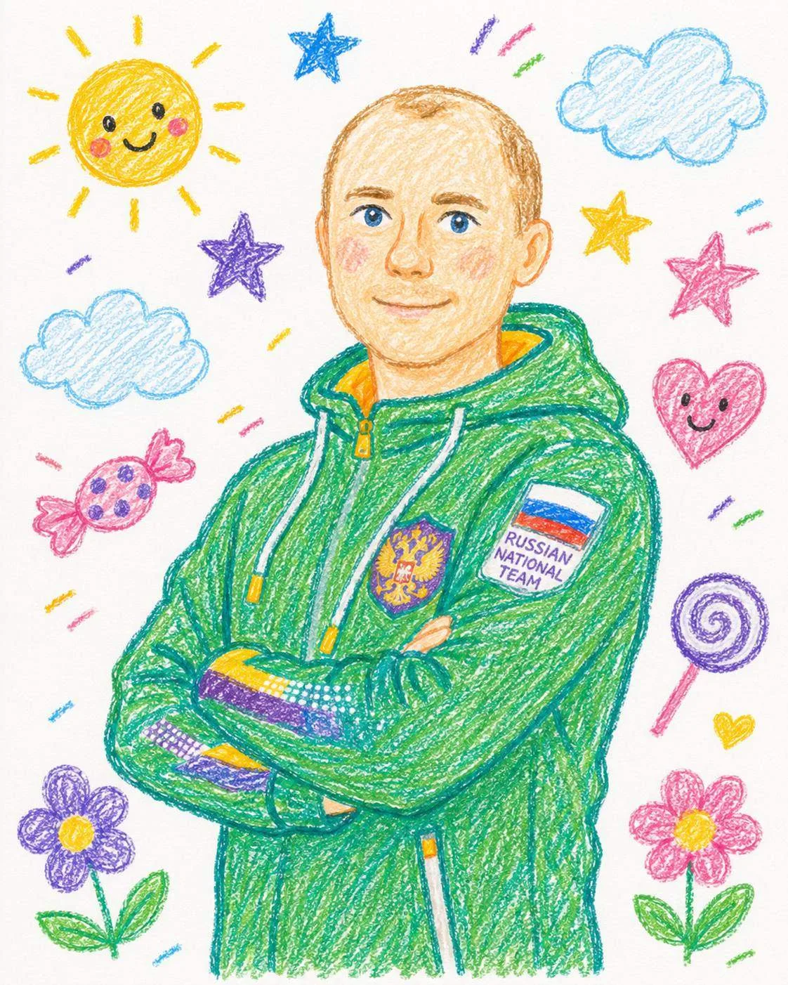 Угадай - кто?   😉 Продолжаем знакомиться с теми, кто работает над результатом сборной России)  🛷 Он 