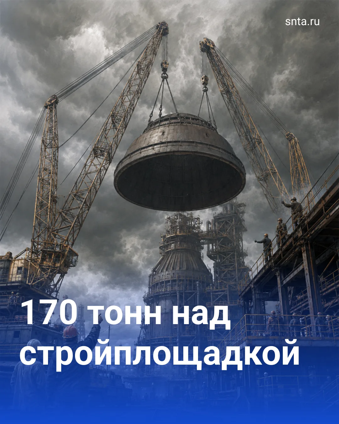🆙 Поднять 170-тонный купол за три часа