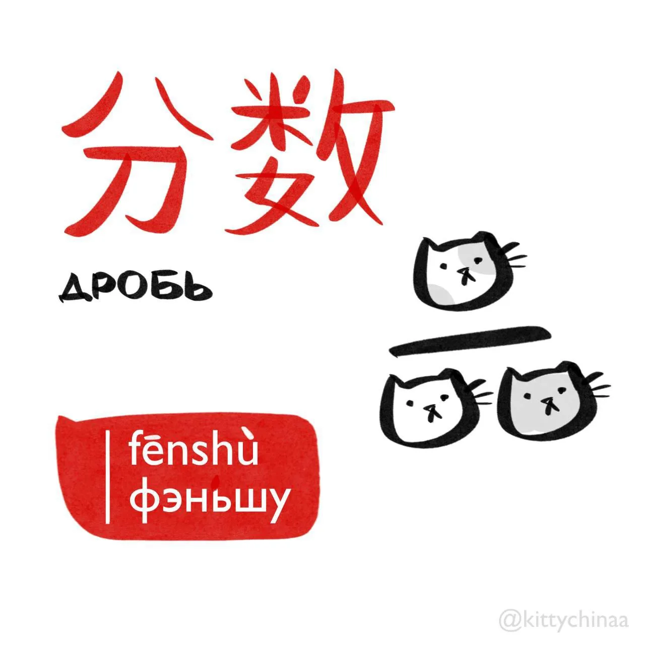 #дробь (мат.) – 分数 [fēnshù]