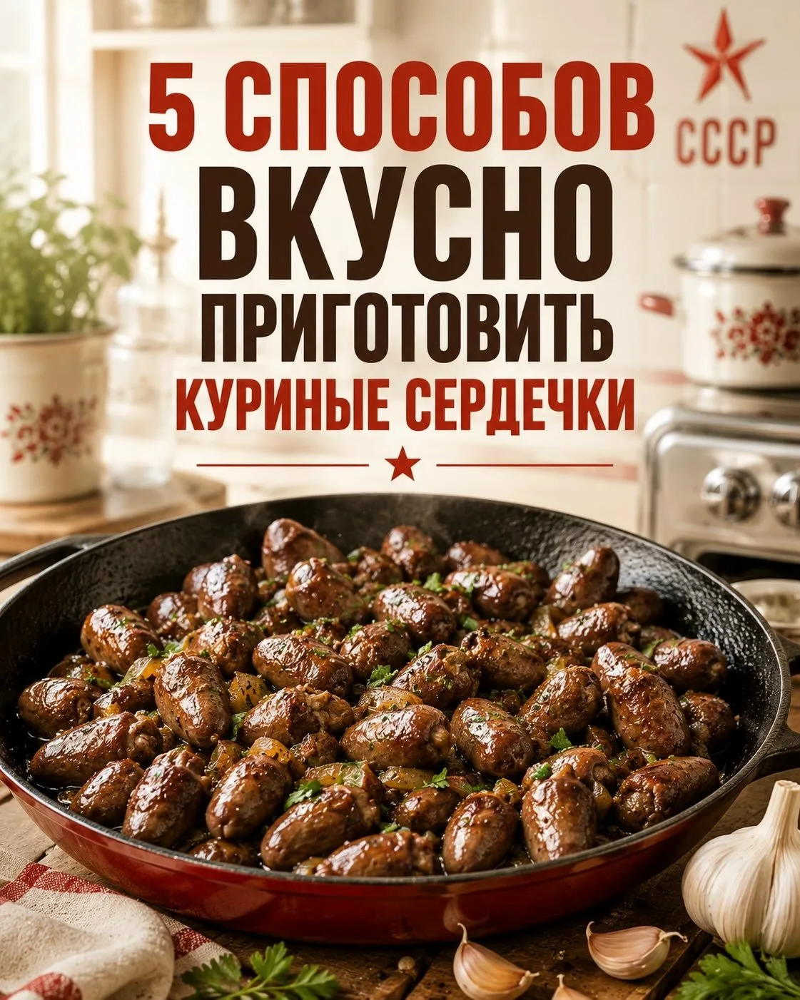 5 способов вкусно приготовить куриные сердечки