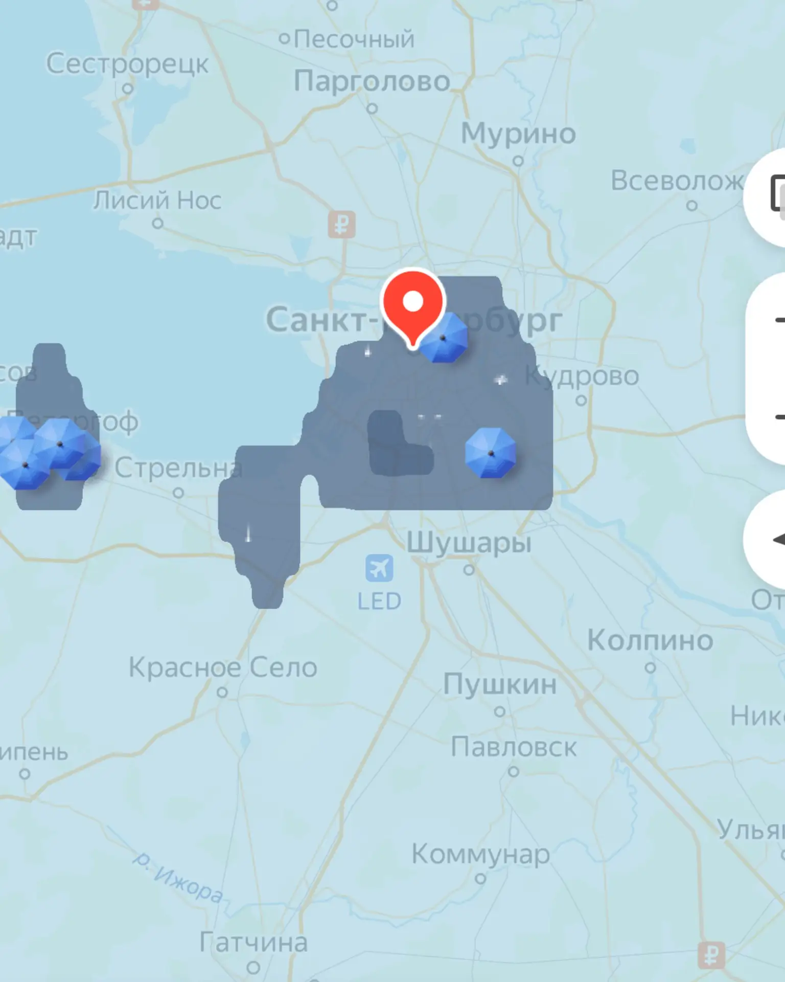 Питерская погода алкогольно биполярная, конечно. 

Ситуация на второй картинке буквально через 1 мин