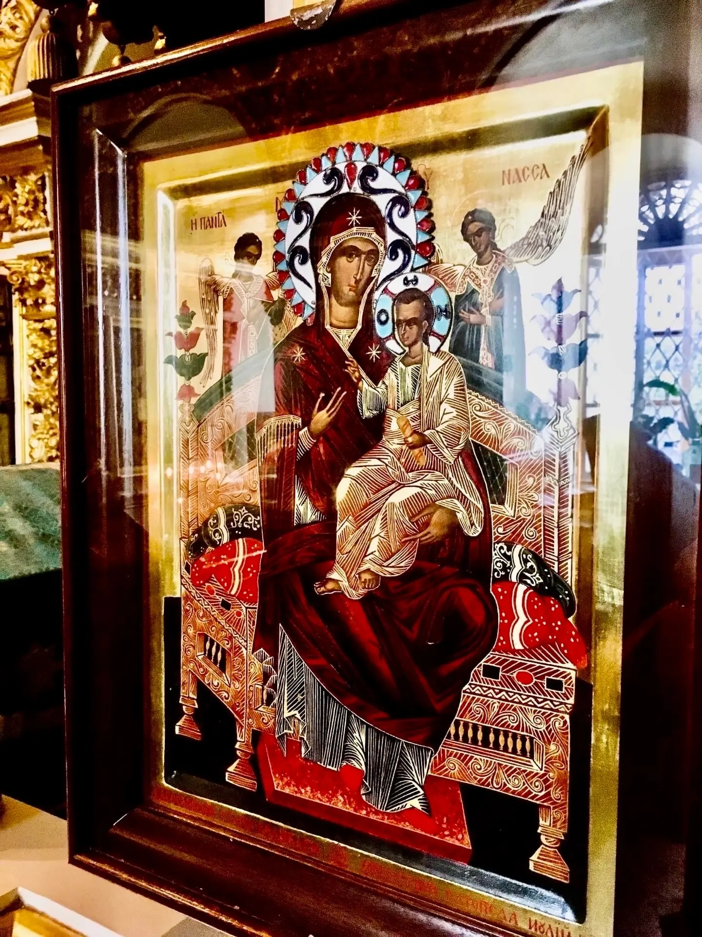 Сегодня на аналое икона Божией Матери «Всецарица», с праздником, дорогие!🌿🌺🌿
