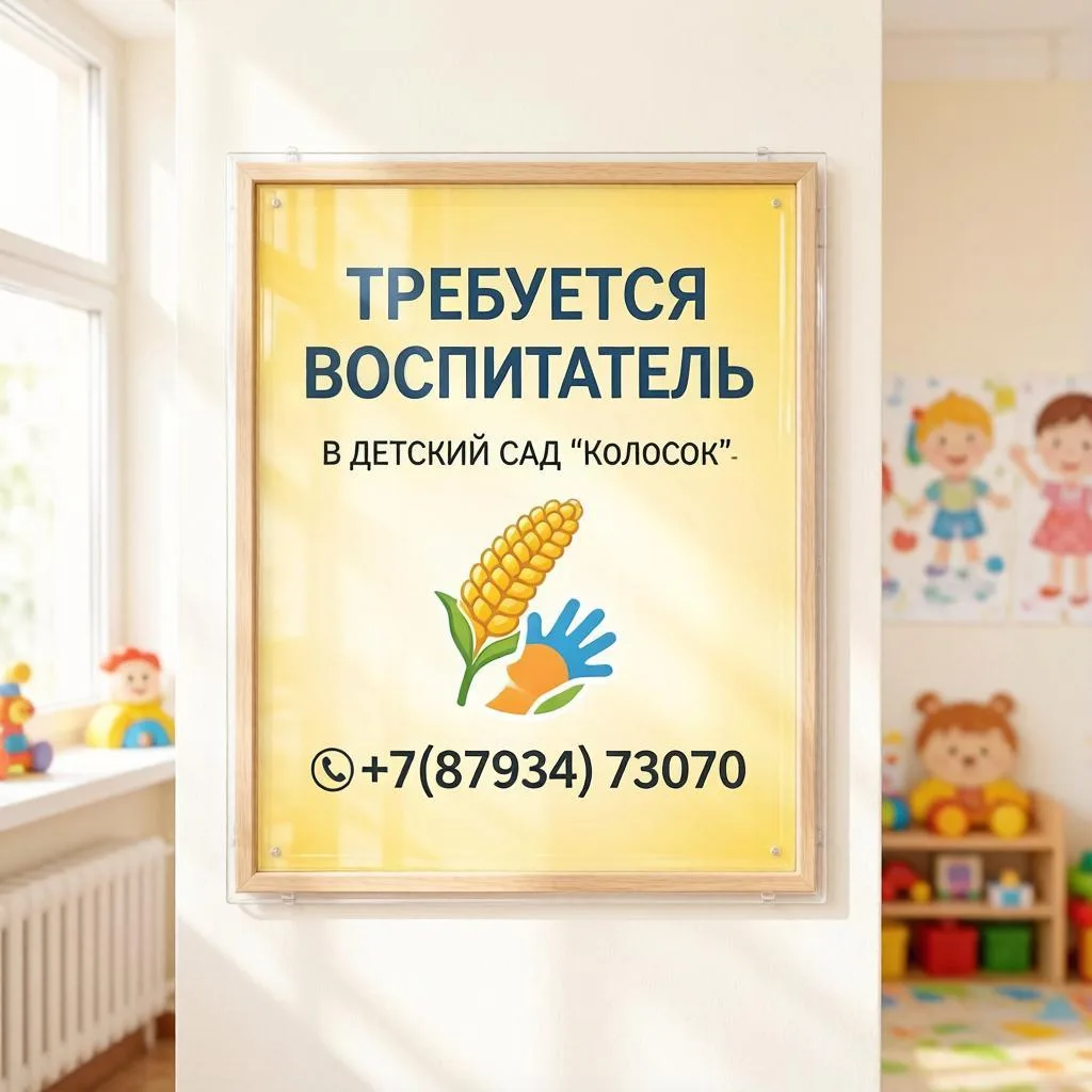 📢❗Детский сад № 28  «Колосок» ищет ВОСПИТАТЕЛЕЙ по призванию.
🌾Мы — дружная команда, где ценят каж