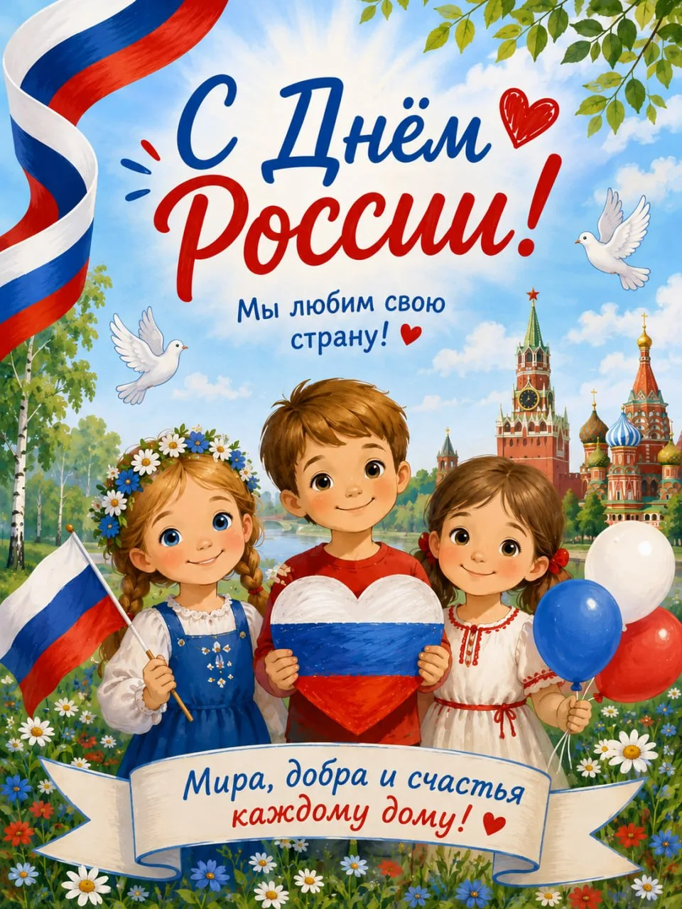 С Днём России!❤️🇷🇺
⁣
Сегодня вся наша большая страна отмечает один из самых важных праздников - Де