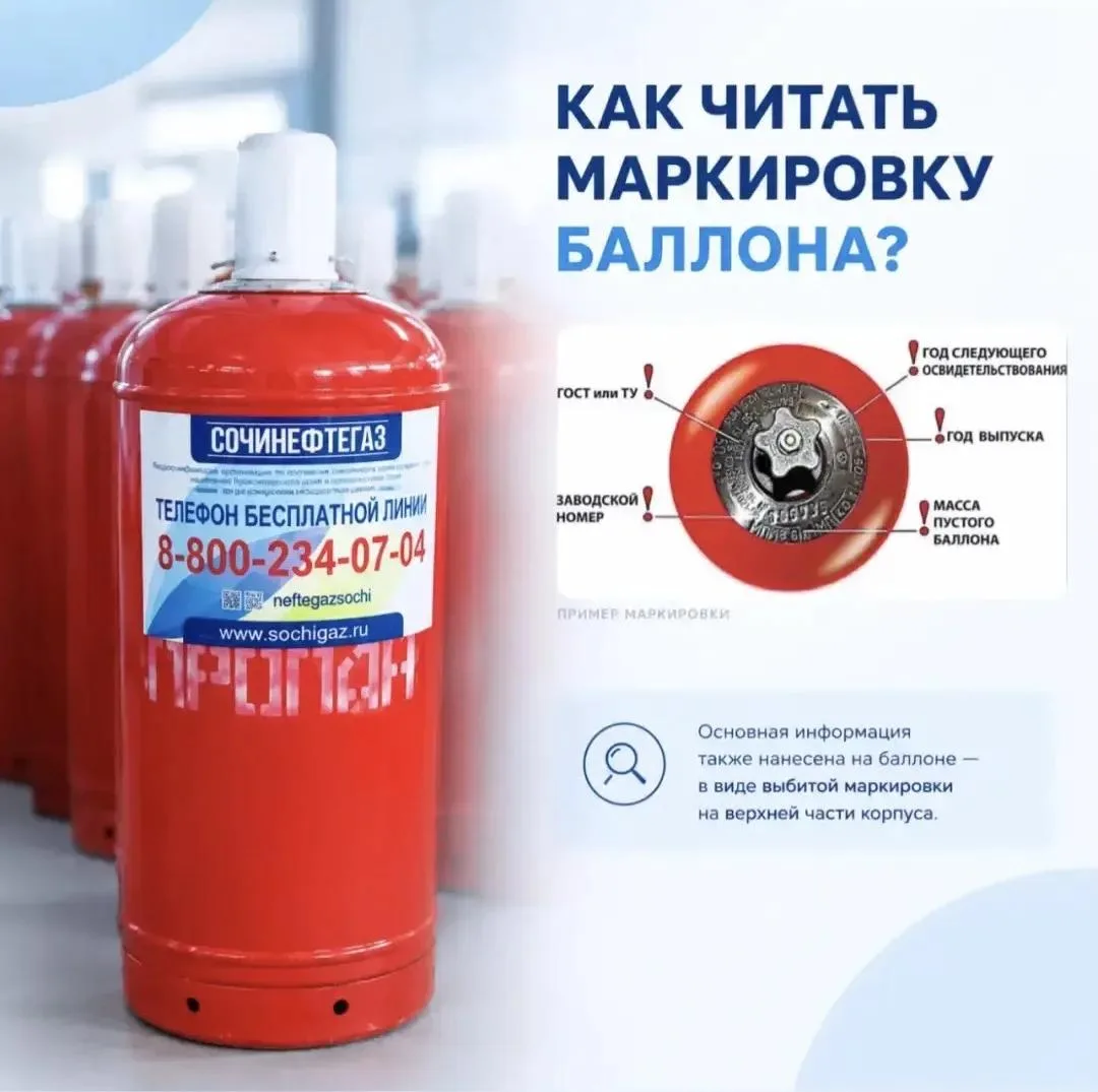 📋 Где смотреть на баллоне год выпуска? А главное - ЗАЧЕМ?