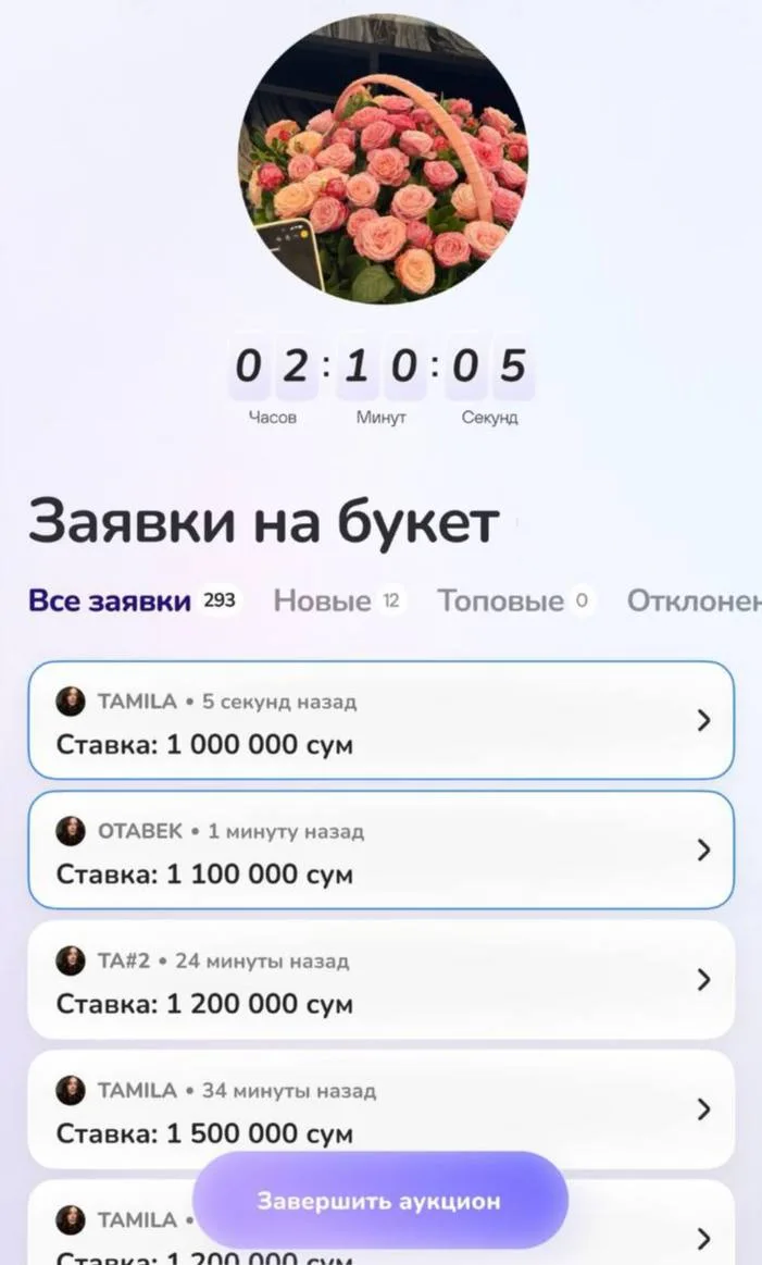 В Узбекистане придумали сервис для перепродажи подаренных букетов — и в него уже вложил...