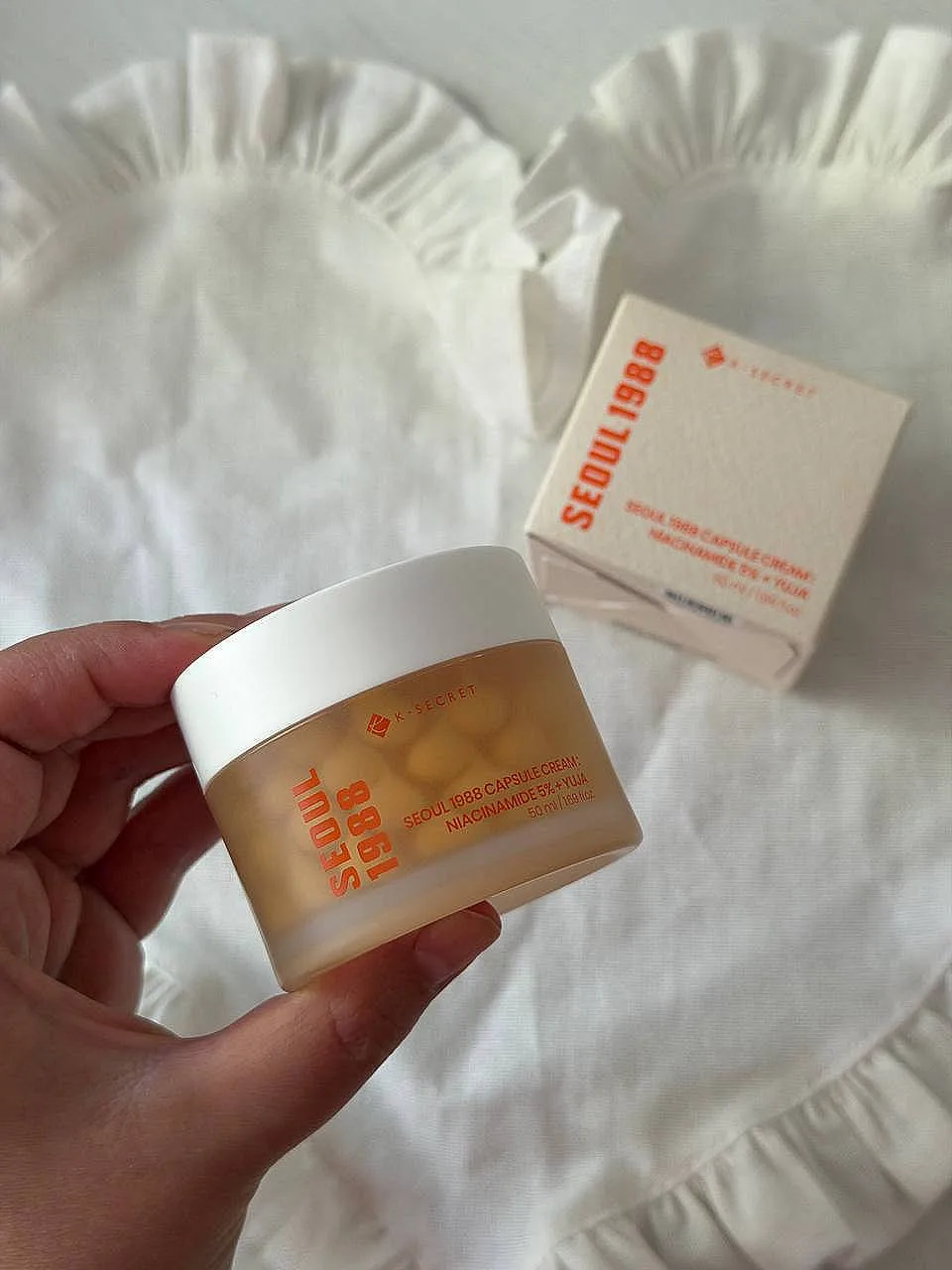 В чем фишка капсульного крема? 
Рассказываю на примере K-Secret SEOUL 1988 Capsule Cream: Niacinamid