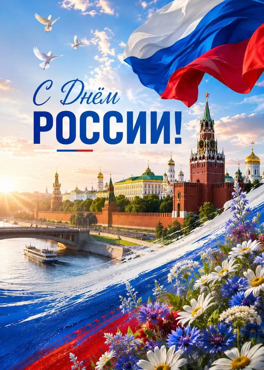 🇷🇺 С Днём России!

Наша страна бескрайних просторов, величественных гор, прозрачных озёр, древних 