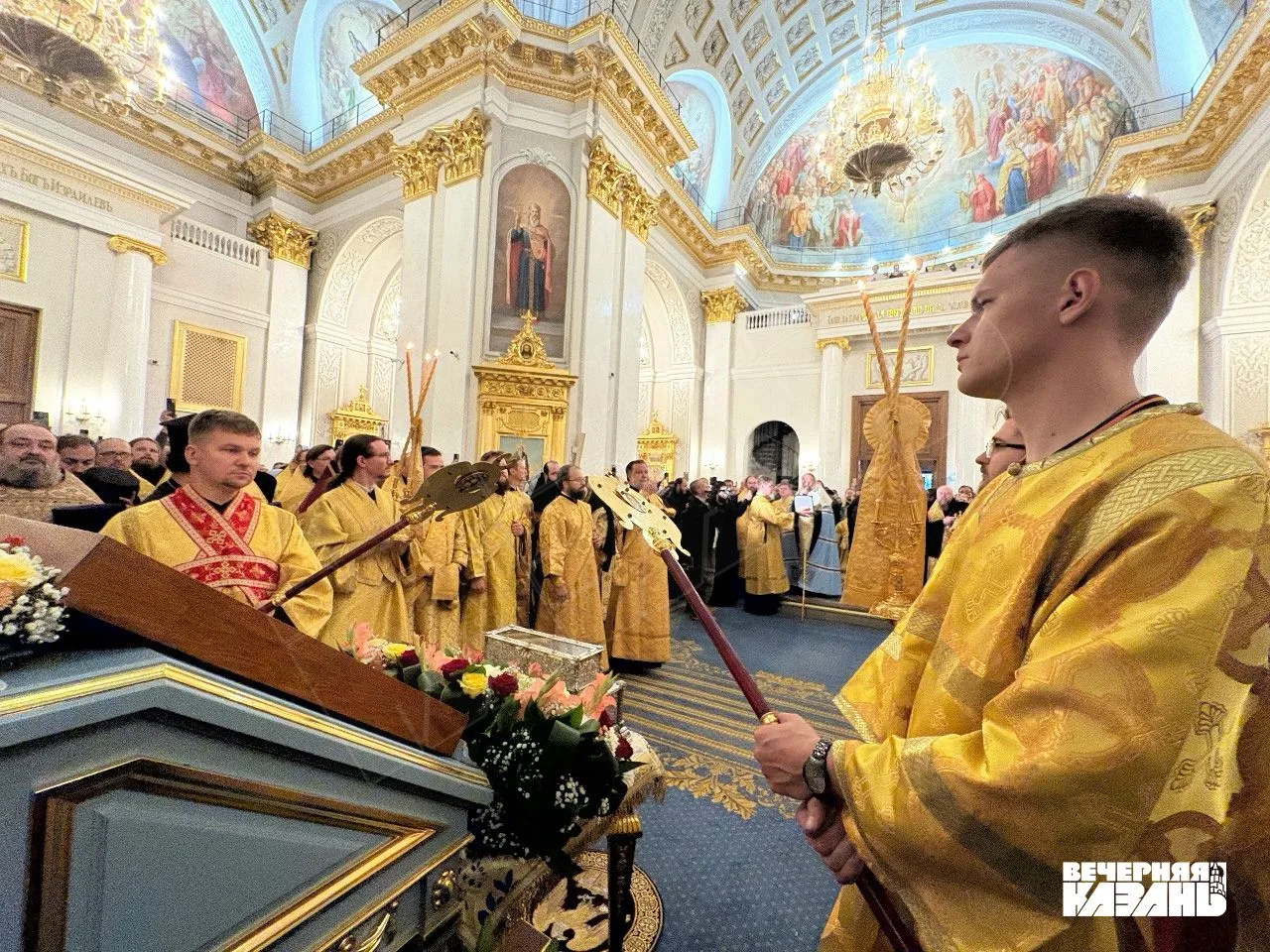 ✨Ковчег с мощами святителя Спиридона Тримифунтского встретили в Казани. Участники событ...