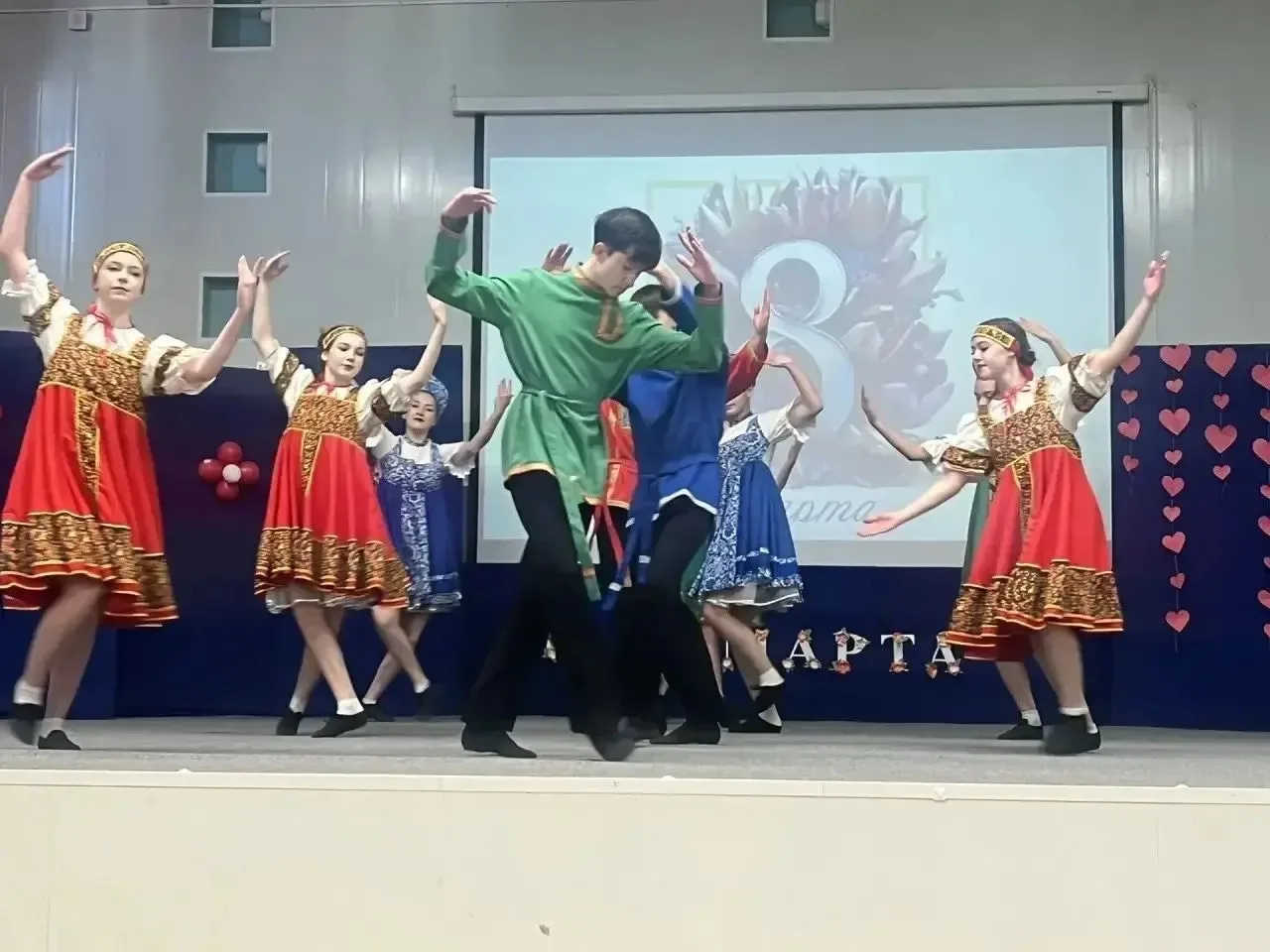 Поздравляем наш прекрасный женский коллектив!  В преддверии международного женского дня прошел празд