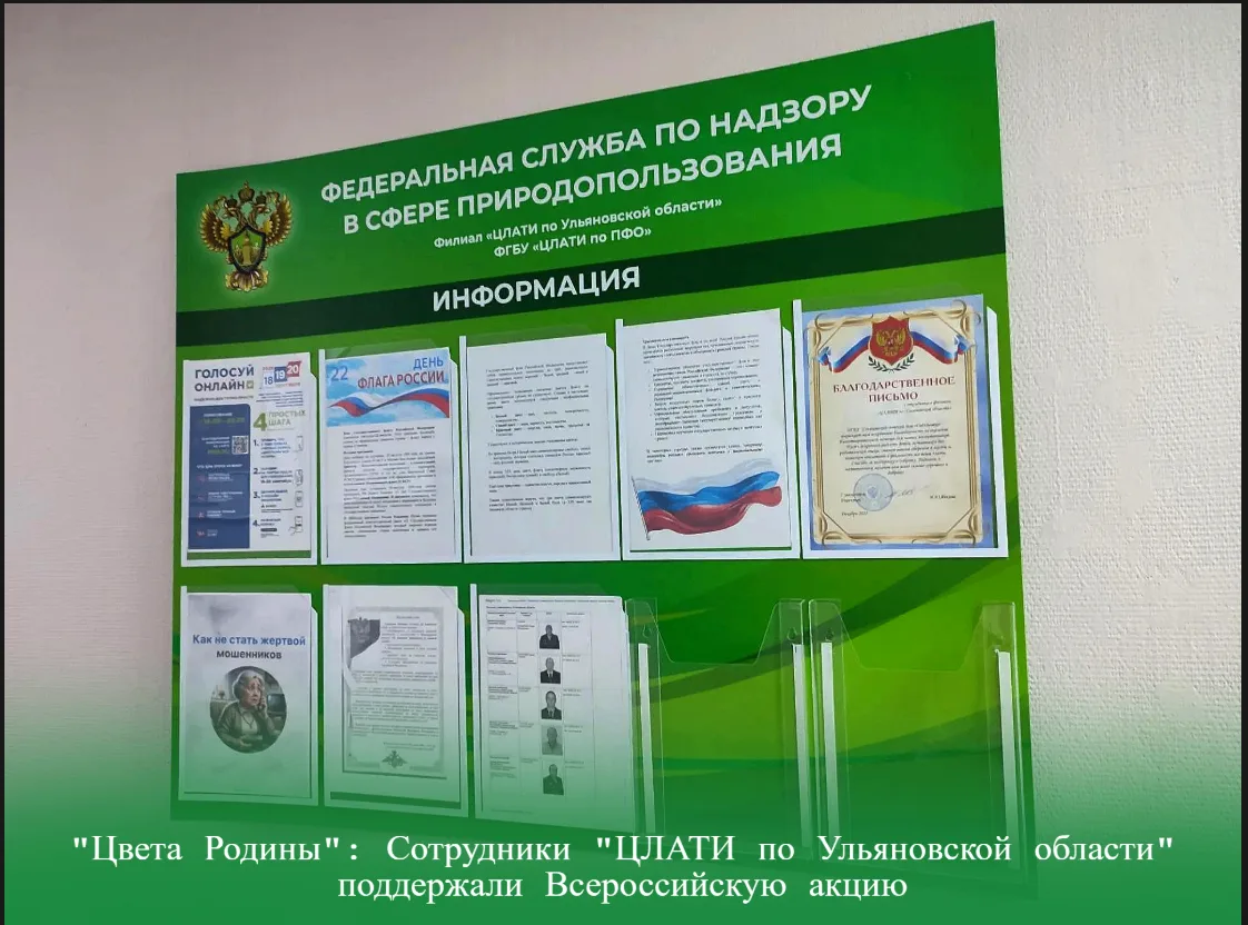 "Цвета Родины": Сотрудники "ЦЛАТИ по Ульяновской области" поддержали Всероссийскую акцию