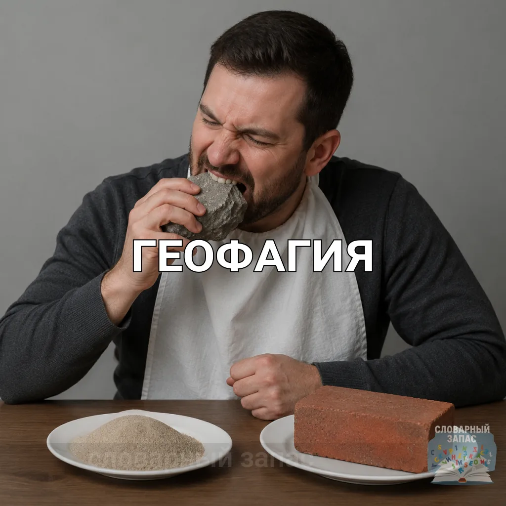 Геофа́гия — это привычка или стремление есть землю, глину, мел или другие несъедобные в...