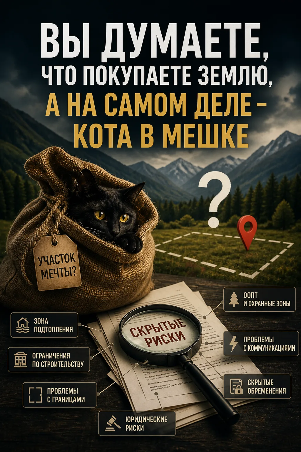 Вы думаете, что покупаете землю… А на самом деле — кота в мешке