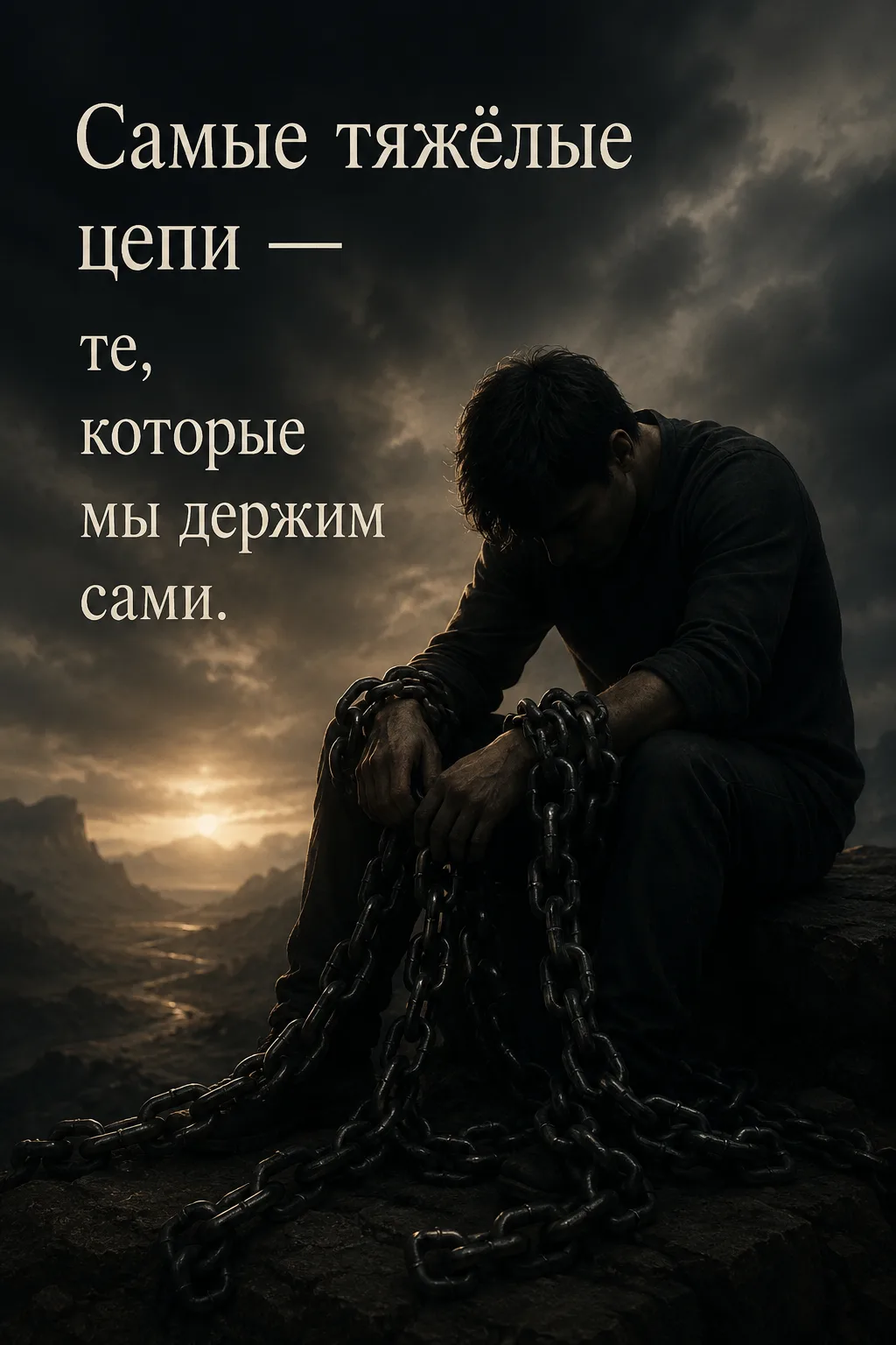 Самые тяжёлые цепи — те, которые мы держим сами.