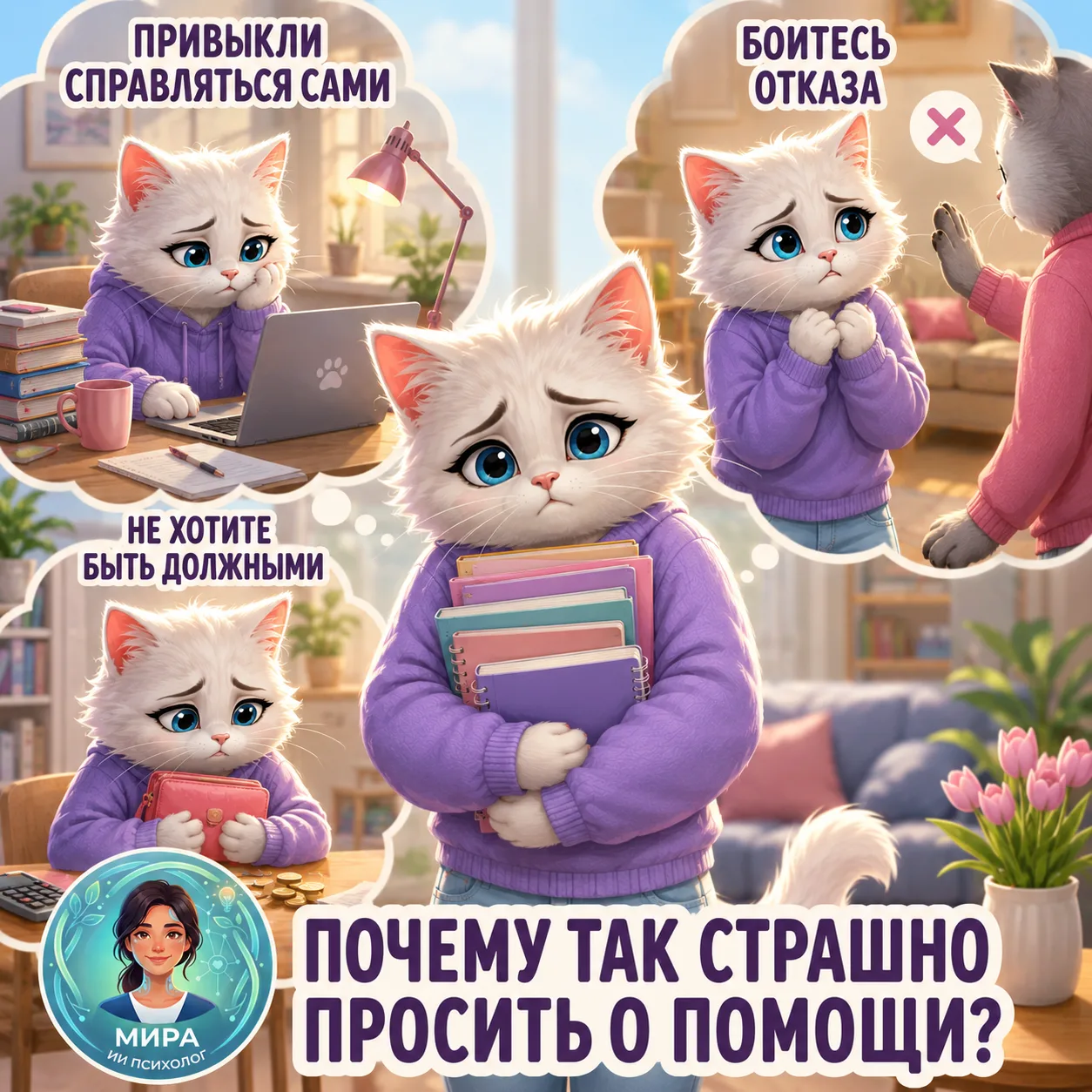 🤝 Как научиться просить о помощи: почему так страшно почувствовать себя обузой? (ЧАСТЬ...