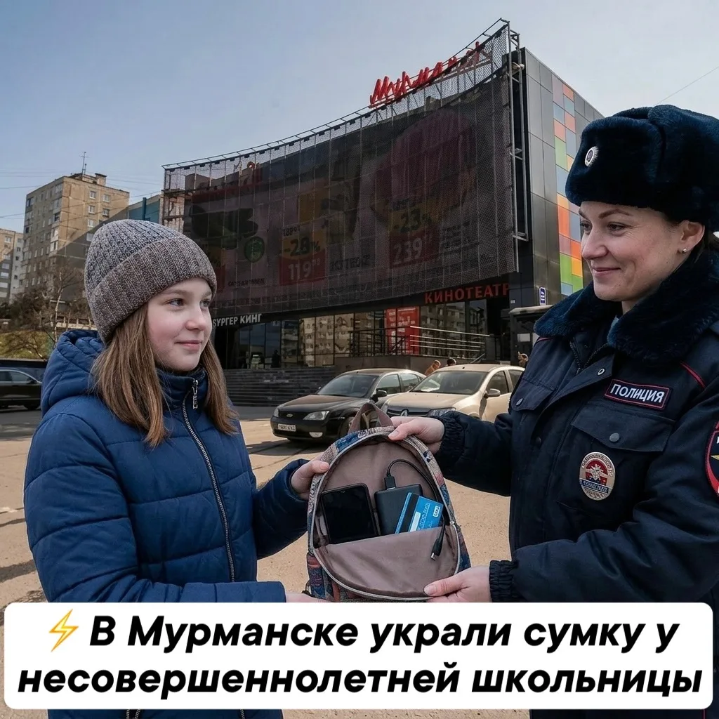 ⚡️ Пострадавшая оставила свои вещи на скамейке возле кинотеатра на улице Нахимова. В ук...