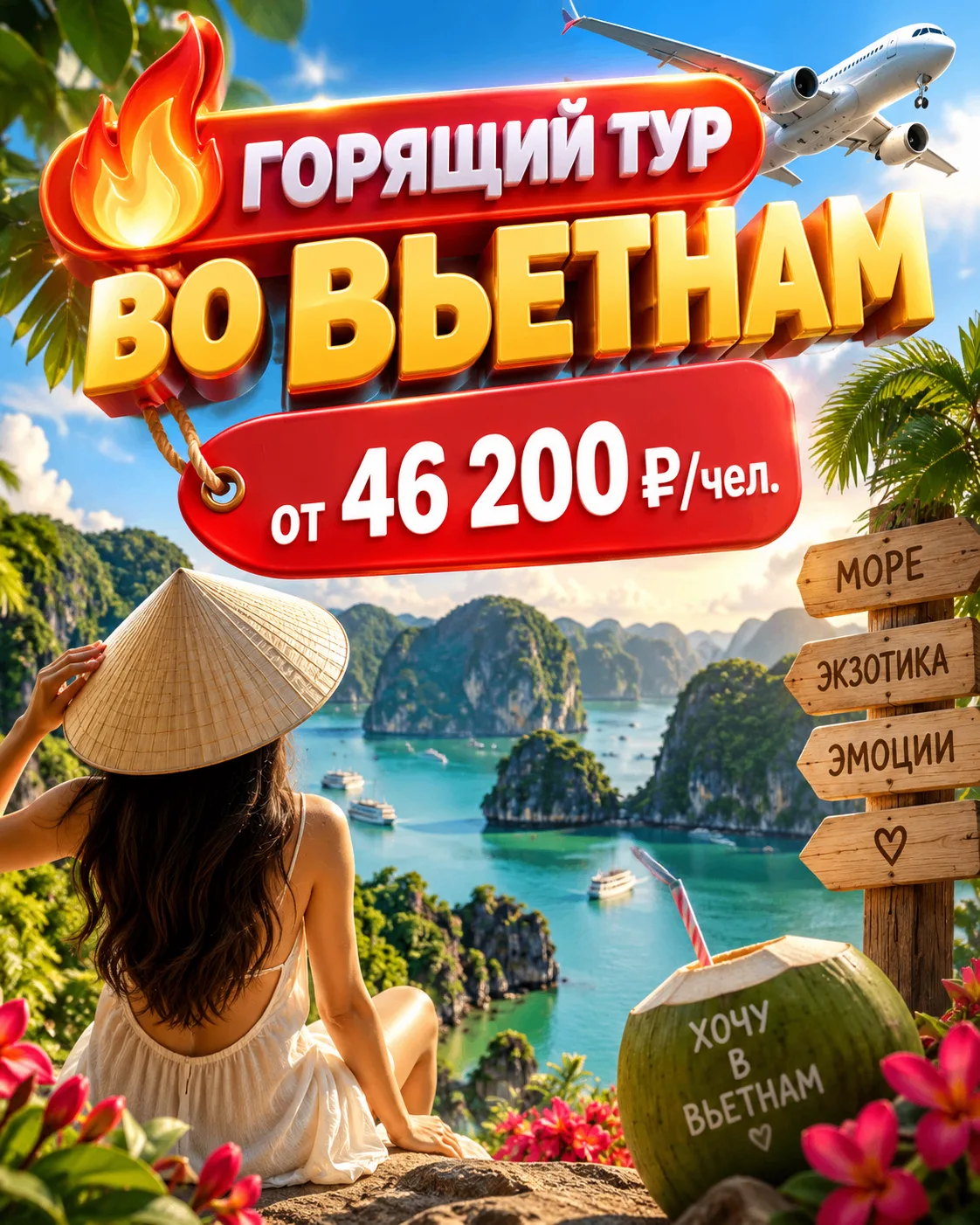 🔥 СРОЧНО! ВЬЕТНАМ ЗА 46 200 ₽/ЧЕЛ. — МЫ САМИ НЕ ПОВЕРИЛИ В ЭТУ ЦЕНУ
