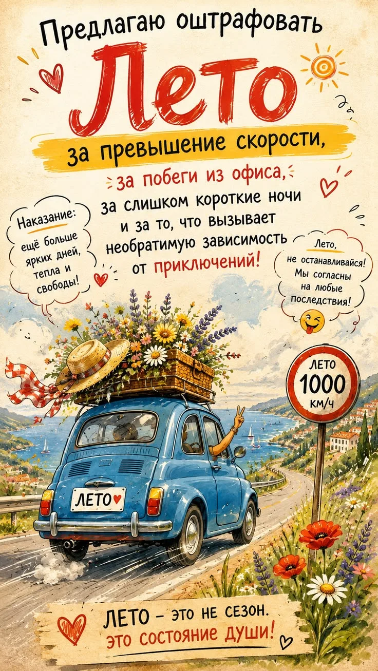 🌞🍉🥳Ну что,💯🏍️ оштрафуем лето?!🌻🌊💚