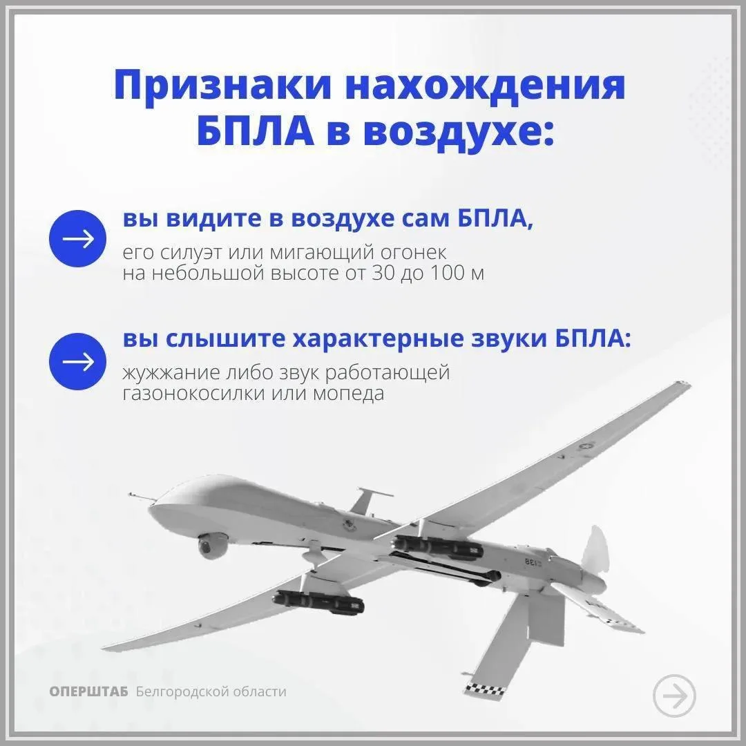 Правила поведения при обнаружении БПЛА! ⚠️