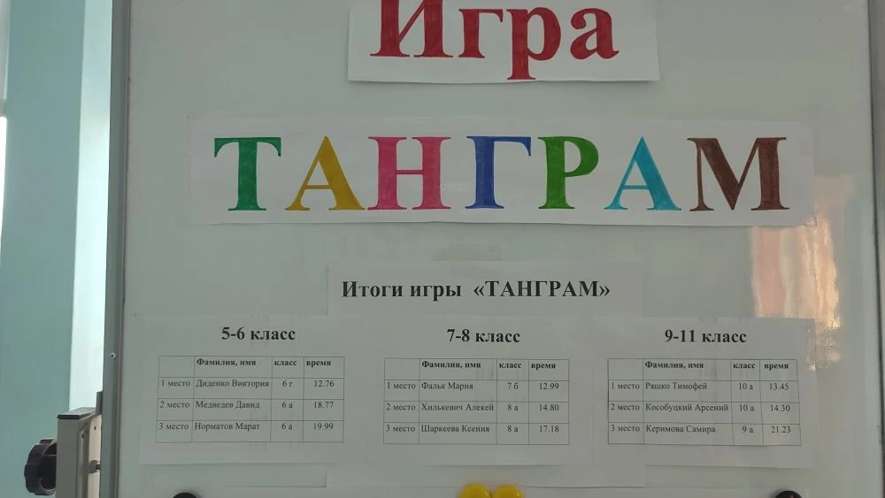 Второй день декады точных наук оказался посвящен не скучным формулам, а древней китайской головоломк