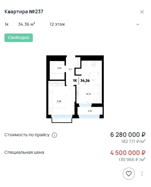 ⭕⭕⭕⭕⭕⭕⭕⭕⭕
Последние квартиры по стартовой цене в районе Комарова парк)))