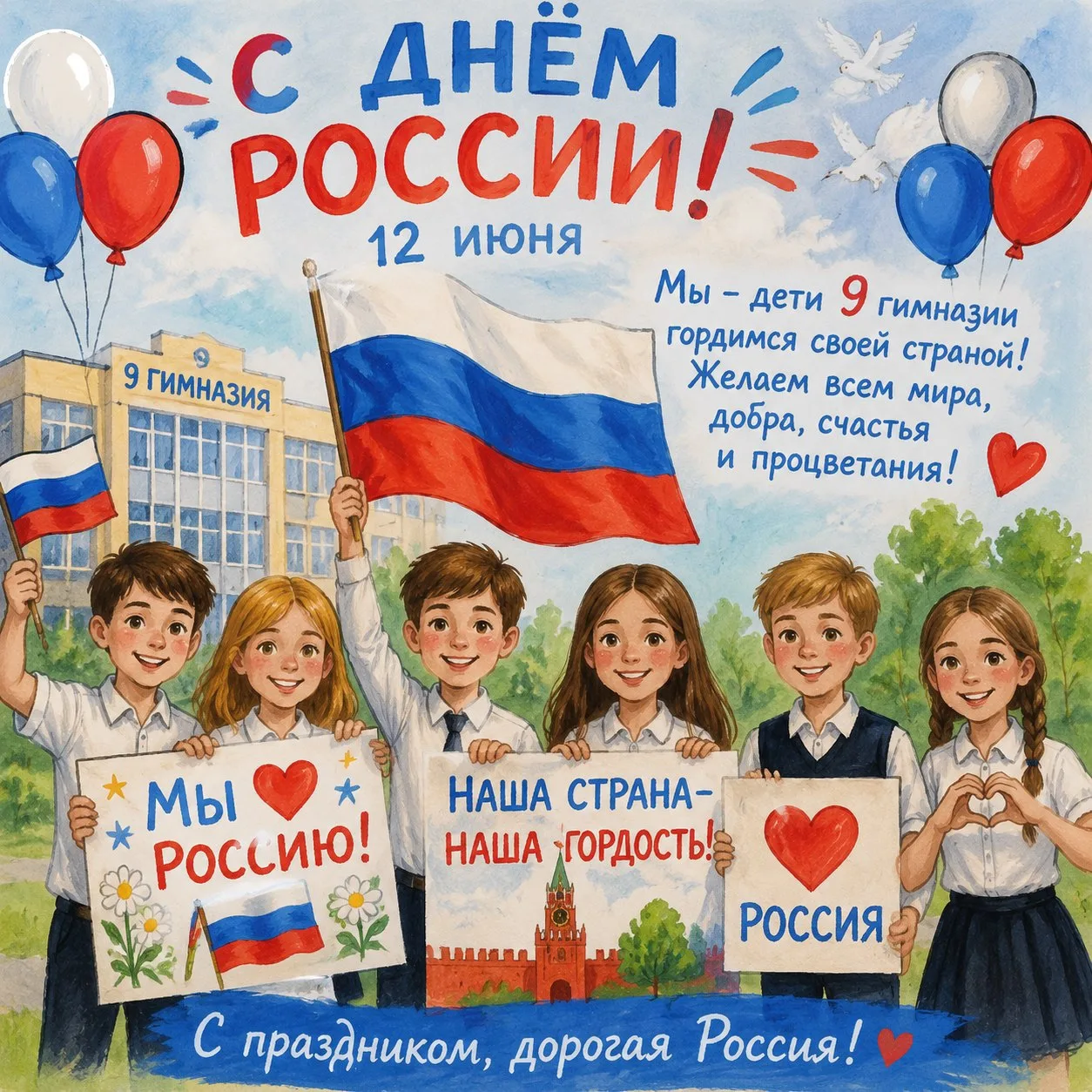 С Днём России, друзья! 🇷🇺

12 июня — главный праздник страны. Повод сказать «спасибо» Родине за ис