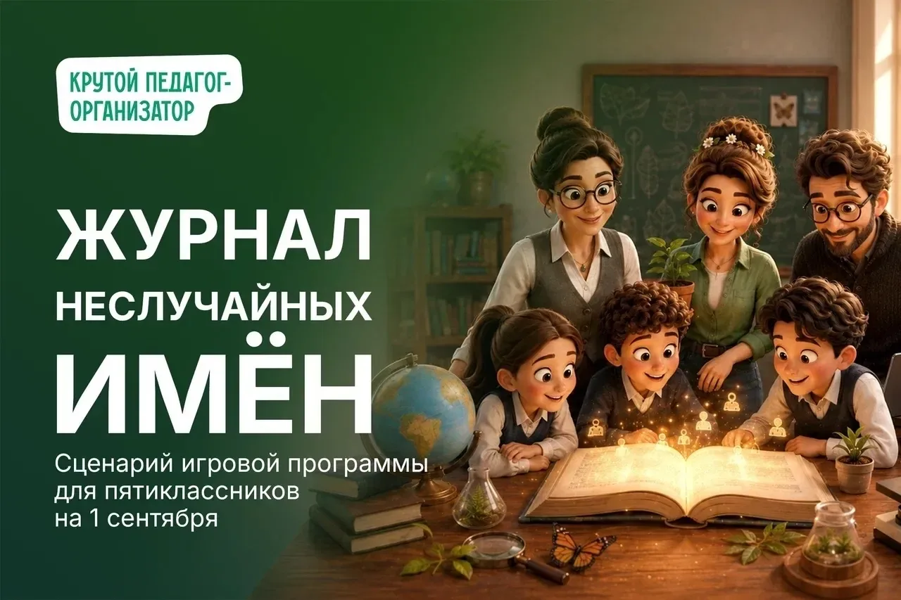 📚 Игровая программа для пятиклассников на 1 сентября «Журнал неслучайных имён»