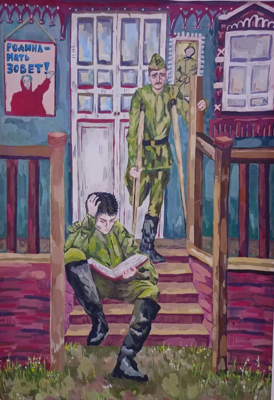 Чтобы помнили. Юные художники ДШИ №1 приняли участие в акции «Символы Победы»  Накануне праздника Ве