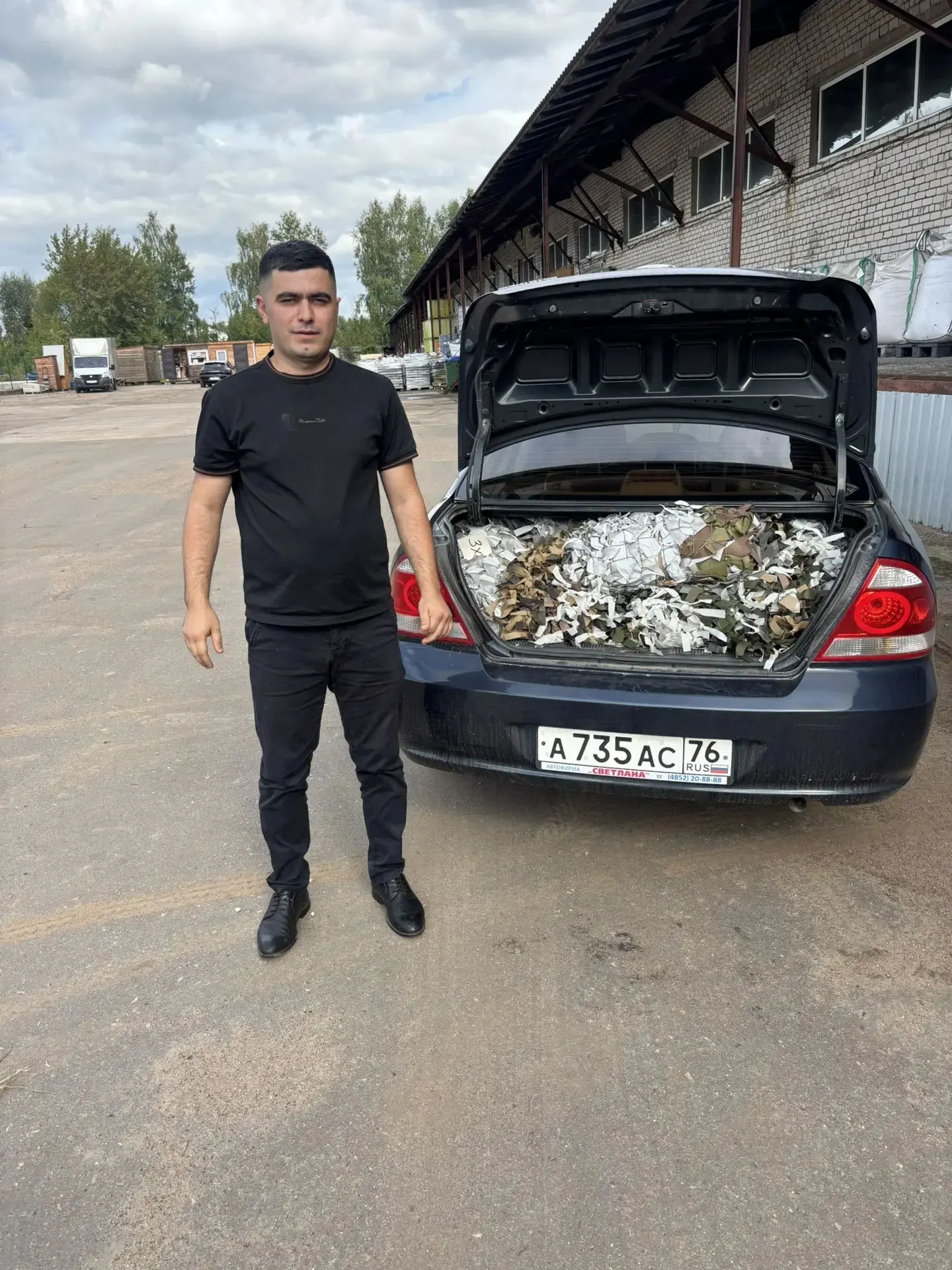 Сегодня отгрузили мас. сети для бойцов осуществляющих защиту